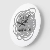 時間が無意味になった ラージ壁時計 (傾斜)