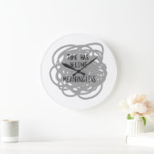 時間が無意味になった ラージ壁時計 (ホーム)