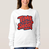 時間が短い スウェットシャツ (正面)
