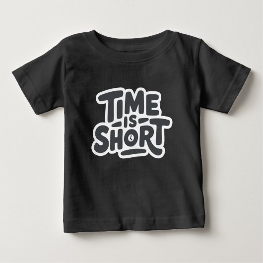 時間が短い ベビーTシャツ (正面)