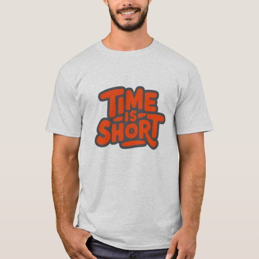時間が短い Tシャツ (正面)