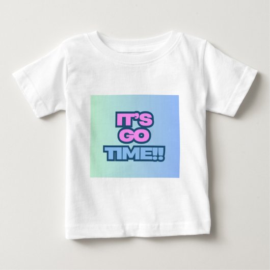 時間が経つ ベビーTシャツ (正面)