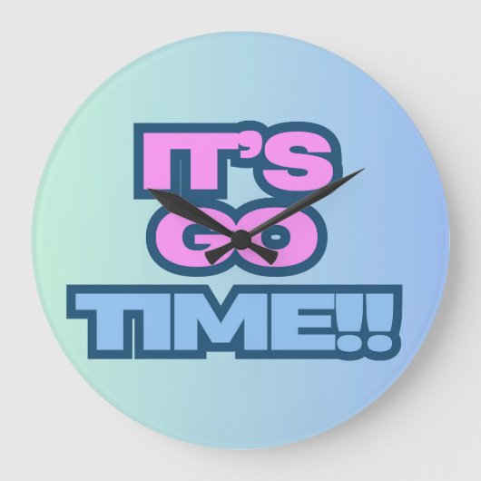 時間が経つ ラージ壁時計 (正面)