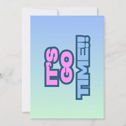 時間が経つ 招待状 (正面)