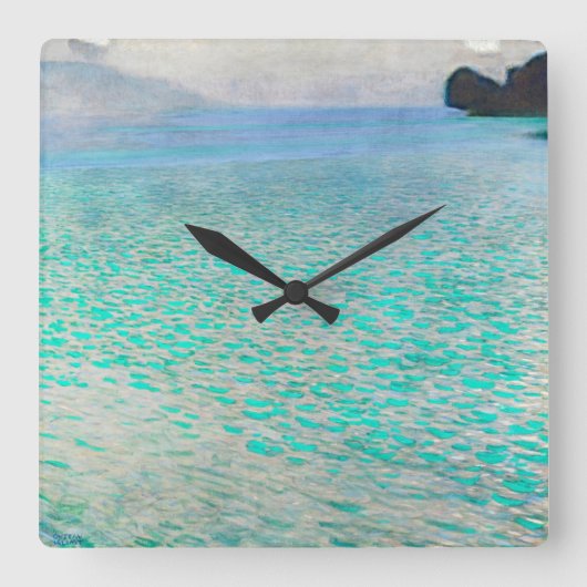 時間が芸術に会う場所:グスタフクリムトattersee スクエア壁時計 (正面)