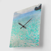 時間が芸術に会う場所:グスタフクリムトattersee スクエア壁時計 (傾斜)