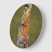 時間が芸術的に出会う場所:グスタフクリムトの希望II ラージ壁時計 (傾斜)