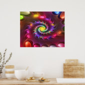 「時間が見える…」 ポスター (キッチン)