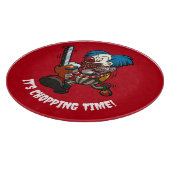 時間が途切れる!チェーンソーおもしろいピエロ漫画 カッティングボード (角)