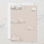 時間が過ぎる飛行機の誕生日招待状 招待状 (裏面)