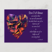 時間ではない – 我々は皆つながっている ポストカード (正面)