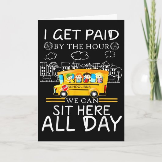 時間で給料がもらえるから ここに一日中座っててもいいんだよ バス カード (正面)