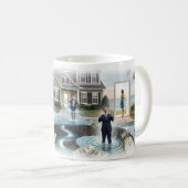 時間とお金と変化のマグカップ コーヒーマグカップ (正面右)