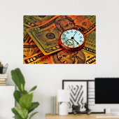 時間とお金のポスター ポスター (ホームオフィス)