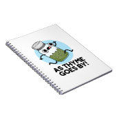 時間とともにタイムは過ぎ去る ユーモアの効いたハーブスパイスのしゃれ ノートブック (右側)