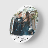 時間とともに愛が育つ フォト ウェディング クロック (傾斜)