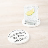 時間とドリンクのコースターを無駄にする コースター (側面)