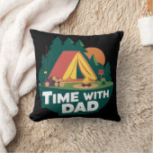 時間とパパ – 父の日 クッション (ブランケット)