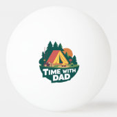 時間とパパ – 父の日 卓球ボール (裏面)