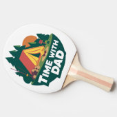 時間とパパ – 父の日 卓球ラケット (横)