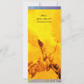 時間と名声，黄色 案内状 (裏面)