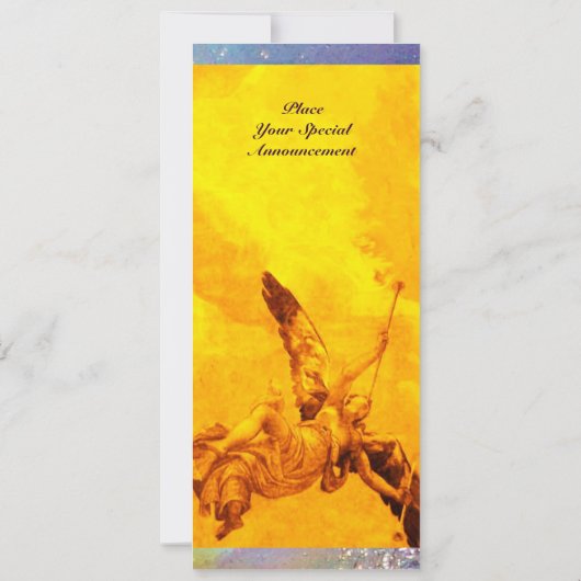 時間と名声，黄色 案内状 (裏面)