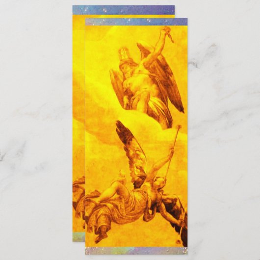 時間と名声，黄色 案内状 (正面/裏面)