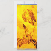 時間と名声，黄色 案内状 (正面)