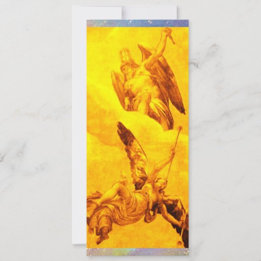 時間と名声，黄色 案内状 (正面)