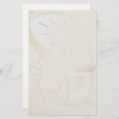 時間と宇宙ひな形 便箋 (正面/裏面)