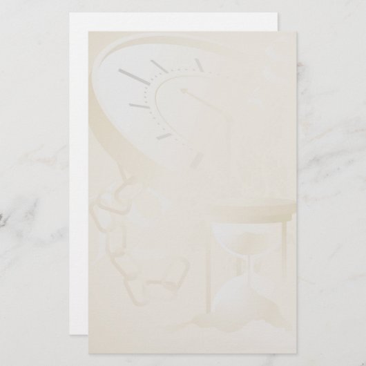 時間と宇宙ひな形 便箋 (正面/裏面)