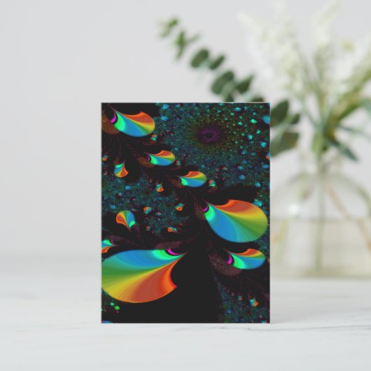 時間と宇宙2~抽象芸術アートプリントはがき ポストカード (スタンド正面)