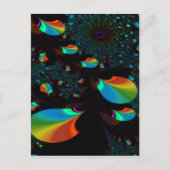 時間と宇宙2~抽象芸術アートプリントはがき ポストカード (正面)