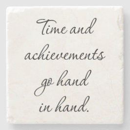 時間と実績の大理石コースター ストーンコースター