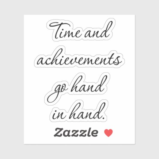 時間と実績カスタムのビニールのシール シール (シート)