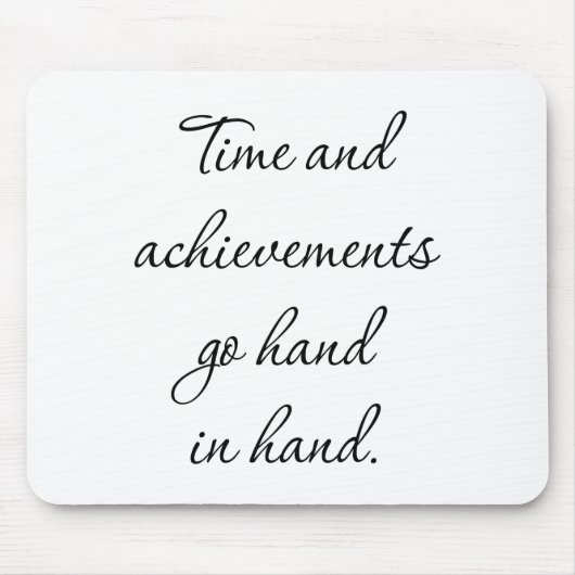 時間と実績マウスパッド マウスパッド (正面)