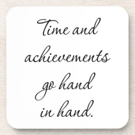 時間と実績懸命プラスチックコースター コースター