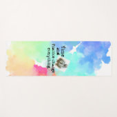 時間と練習は全てを変えるやる気を起こさせる ヨガマット (正面(横))