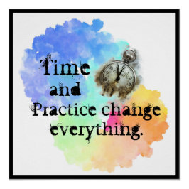 時間と練習は虹の雲すべてを変更する ポスター