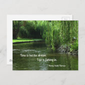 時間と釣りについての名言 ポストカード (正面/裏面)