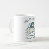 時間に不足 コーヒーマグカップ (正面左)