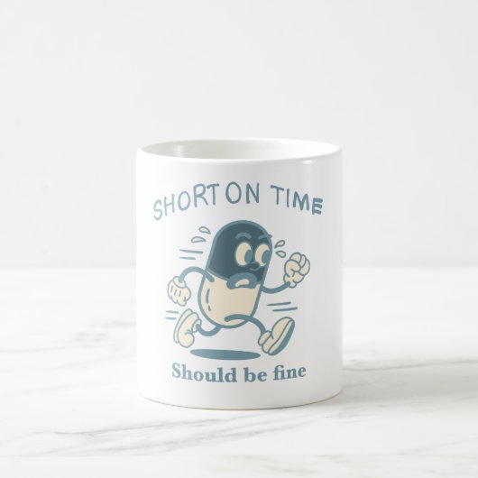 時間に不足 コーヒーマグカップ (中央)