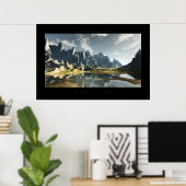 時間に凍っていられている ポスター (ホームオフィス)