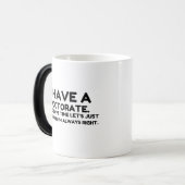 時間に博士号救を取る モーフィングマグカップ (正面左)