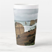 時間に対する波 – 素晴らし海路 カフェラテマグ (正面)