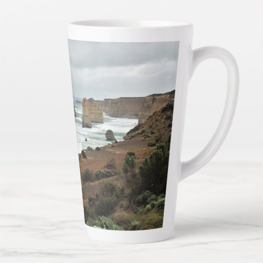 時間に対する波 – 素晴らし海路 カフェラテマグ (右)