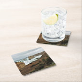 時間に対する波 – 素晴らし海路 スクエアペーパーコースター (インサイチュ)