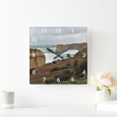 時間に対する波 – 素晴らし海路 スクエア壁時計 (ホーム)