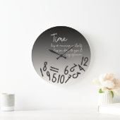 時間に意味がない、濃いベージュのアクリル壁掛け時計 ラージ壁時計 (ホーム)