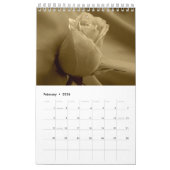 時間に背部2015ばら色のカレンダー- カレンダー (2月 2026)